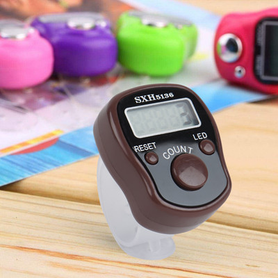 Aim Emporium 5 Digits Led Light Digital Hand Tally Counter Size Standard Digital Tally Counter(Brown Pack of 1)