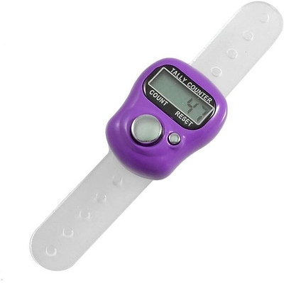 DEGNO digital jap counter finger ring tasbih mantar counting ring Digital Tally Counter(Purple Pack of 1)