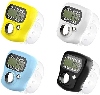 SHRILAKHDATARENTERPRISES Mini Digital Tally Counter Hand Finger Ring Number Count Pack Of 4 Digital Tally Counter(Multicolor Pack of 1)