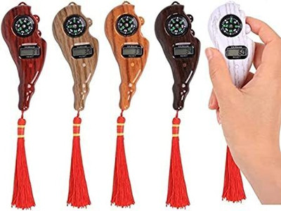 FUTUP Digital Finger Rotating Prayer Beads with Compass Digital Counter Islamic Muslim Digital Tally Counter(White Pack of 1)