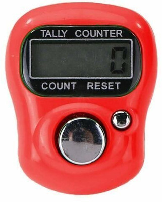 DEGNO electronic digital name jaap counter digital tasbih mantar counting ring Digital Tally Counter(Red Pack of 1)