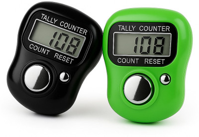 Quprak 5 DigitCounter Machine for Tasbih and Mantra Jaap, Nam Jap Counter Finger strap Digital Tally Counter(Multicolor Pack of 2 Random color)