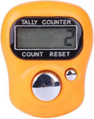 ShopBharat Mini Hand Finger Ring Electronic Mantra Jaap Digital Tally Counter(Orange Pack of 10)