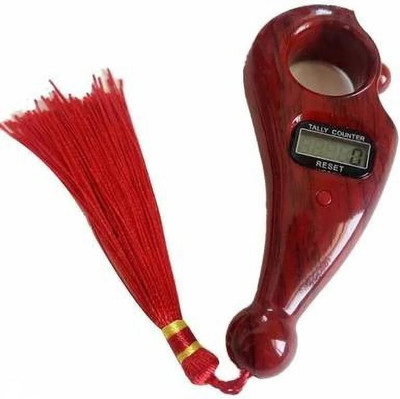 Reliable Mart Digital Tally Counter With Rotating Prayer Bead Cinnamon Red Color With 5 Digit LCD Display (Pack OF 1) Digital Tally Counter(Multicolor Pack of 1)