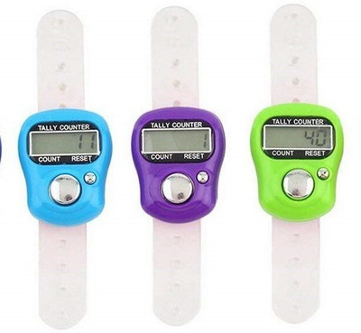 UMMAH NEEDS Finger Digital Electronic Tally Counter, Head Count Multicolor 3pcs Digital Tally Counter(Multicolor Pack of 3)