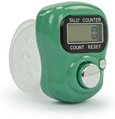 DEGNO electronic finger counter digital tasbih jaap mantra counter digital finger ring Digital Tally Counter(Green Pack of 1)