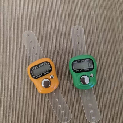 Hari Sharnam Digital Hand Tally Counter/ tasbeeh counter Digital Tally Counter(Orange, Green Pack of 2)