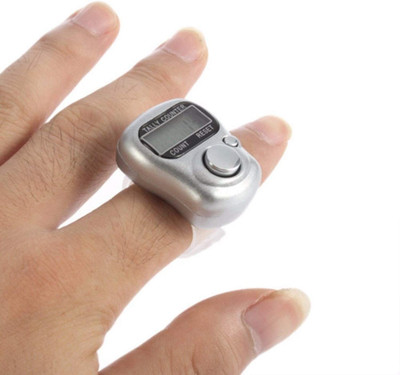 Ashmeo Mini Hand Tally Counter Finger Ring Digital Electronic Head Count,Japa Machine Digital Tally Counter(Multicolor)