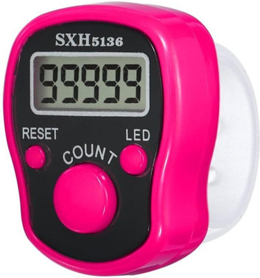 DEGNO Digital tasbih with LED Light electronic finger Jaap counter with box countng Digital Tally Counter(Pink Pack of 1)