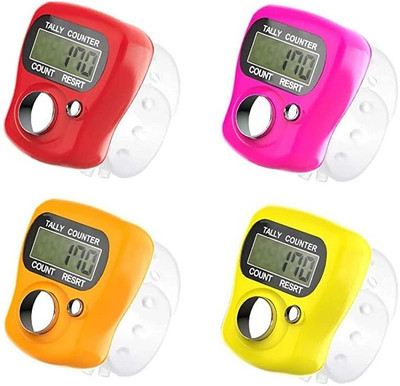 SHRILAKHDATARENTERPRISES Mini Digital Tally Counter Hand Finger Ring Number Count Pack Of 4 Digital Tally Counter(Multicolor Pack of 1)