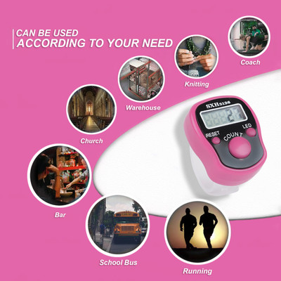 insignia decor Digital Tally Counter(Pink)