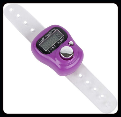Hari Sharnam Finger Tally Counter _PO2|Multicolor_HS98 Digital Tally Counter(Purple Pack of 1)