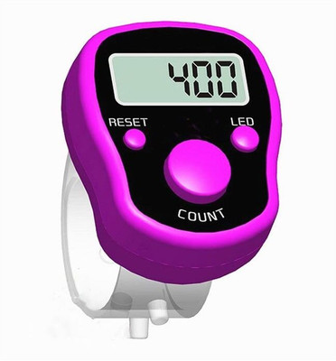 DEGNO LED Light Digital tasbih electronic finger Jaap counter with box countng Digital Tally Counter(Pink Pack of 1)
