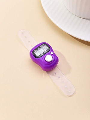 DEGNO electronic digital jaap counting finger ring digital tasbih mantar counter ring Digital Tally Counter(Purple Pack of 1)