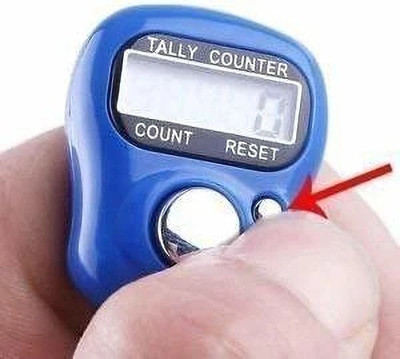 SEAHAVEN Mini Hand Finger Ring Digital Electronic Head Count, Digital Tally Counter(Multicolor Pack of 1)