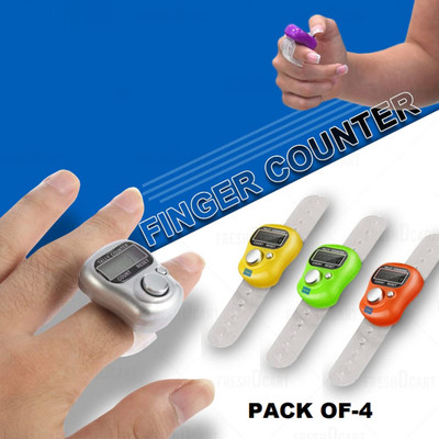 ShriGaneshiEnterprises Mini Digital Tally Counter Hand Finger Ring Number Count Pack Of 1 Digital Tally Counter(Multicolor Pack of 1)