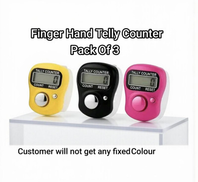 Basukiya Counter for Pooja Meditation Prayer Jaap Counter Mantra Jaap (Pack Of 3) Digital Tally Counter(Multicolor Pack of NA)