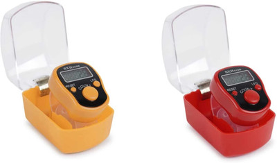 SHIMZAN Finger Tally Counter _po2_multicolor_FT54 Digital Tally Counter(Multicolor Pack of 2)