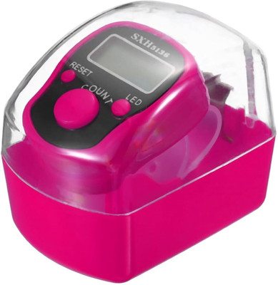 DEGNO Digital tasbeeh with LED Light electronic finger Jaap counter with box countng Digital Tally Counter(Pink Pack of 1)