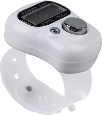 DEGNO Digital chanting counter machine name jap counter for meditation finger counter Digital Tally Counter(White Pack of 1)