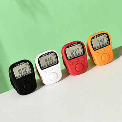 Fashion Appearance Prayer Finger Counter Rechargeable 6 Digit LCD Electronic Digital Display Finger Digital Tally Counter(Multicolor Pack of 1 Box)