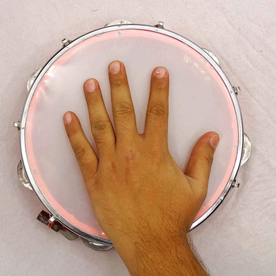 IMAGINEA 25.4 cm With Head Tambourine(Plastic)