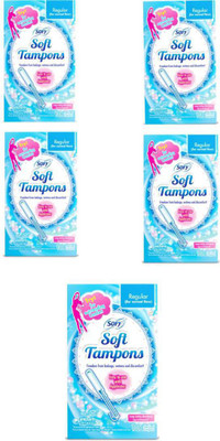 SOFY Soft Regular Tampoons-10Pcs.(pack of 5) Tampons(Pack of 50)