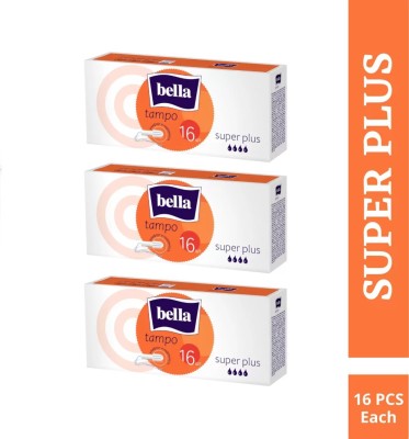 Bella Tampons Easy Twist Super Plus 16 Pcs Each (3PKT) Tampons(Pack of 48)