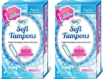 SOFY Soft regular tampon 34N pack of 2 Tampons(Pack of 68)