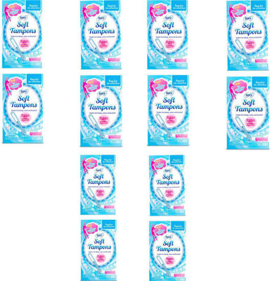 SOFY Soft Regular Tampoons-10Pcs.(pack of 12) Tampons(Pack of 120)