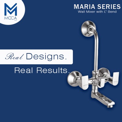 MOCA Wall Mixer with L-Bend Crome Finish (Mirror Finishing Technology) Tap Adapter