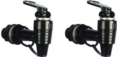 HALSEY 2 Pcs RO Tap Set - Compatible with All RO Water Purifiers-Black Tap Mount Water Filter