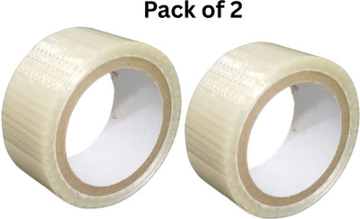 GJSHOP Water Proof Cricket Bat Face Protection Fiber Tape Roll 25 mm (Pack of 2) Protection Tape(Multicolor)