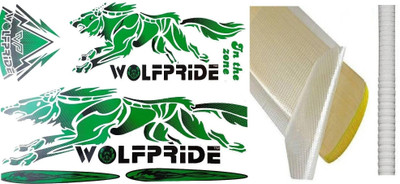 WOLF PRIDE GREEN (W) IN THE ZONE CRICKET BAT STICKER COMBO ( STICKER+GRIP+ANTI SCUFF SHEET) Bat Sticker(Green) WOLF PRIDE GREEN (W) IN THE ZONE CRICKET BAT STICKER COMBO ( STICKER+GRIP+ANTI SCUFF SHEET) Bat Sticker(Green)