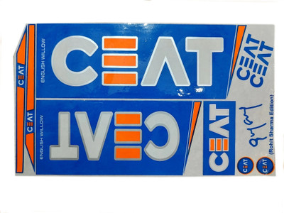 MILLIONS JOY CEAT CRICKET Rohit sharma signature Bat Sticker Bat Sticker(Blue, Multicolor)