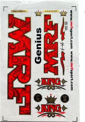 VSM MRF_KING_RED_GOLD Bat Sticker(Red, Black, Gold)