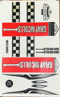 Gray Nicolls Cricket bat sticker 3D Embossed premium quality Bat Sticker(Multicolor)