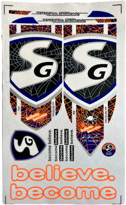 VSM SG_3D_ORG Bat Sticker(Orange, Black, White, Blue)