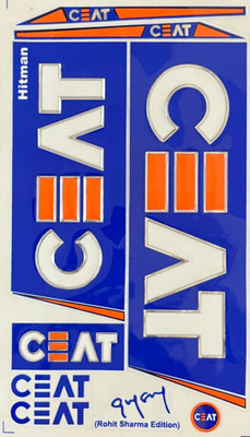 CEAT 3D Embossed Cricket Bat Sticker Rohit Hitman Edition Protection Tape(Multicolor)