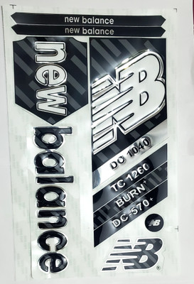 Kyrios NEW Balance Cricket Bat Sticker 3D Embossed Tape Bat Sticker(Multicolor)