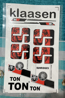 VSM SS_KLAASEN_RED Bat Sticker(Red, Black, White)