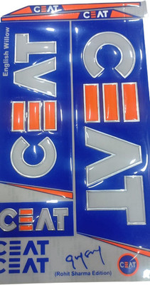 SPORTSWORLD RohitSharmaCeat 3d Cricket bat sticker Bat Sticker(Blue)
