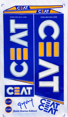 COTTONTAIL Rohit Sharma | English Willow | Bat Sticker(Blue)