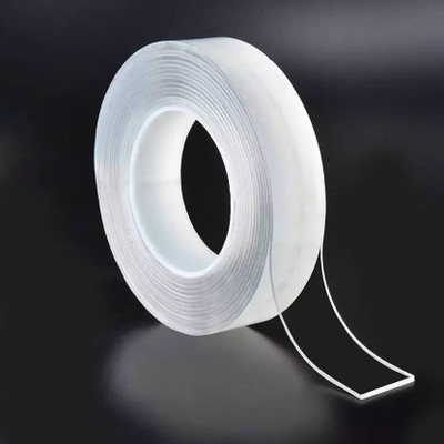 My Machine Original Transparent Silicon tape Heavy Duty Transparent Adhesive Tape Grip Tape Handheld Dispenser Adhesive (Manual)(Set of 1, clear)