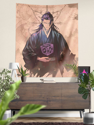 ComicSense Jujutsu Kaisen Anime Prison Realm Printed Tapestry for Home Decor Bedroom Living Room - 56 X 46 Inches Tapestry(Multicolor)