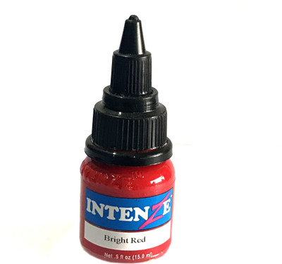 Intenze Bright Red 0.5oz Tattoo Ink(Red 15 ml)