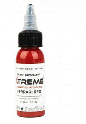 Shield plus Xtreme Ink Ferrari Red 1oz Tattoo Ink(Red 30 ml)