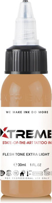 Shield plus Xtreme Flesh Tone Extra Light Unlock Realistic Skin Colors Tattoo Ink(Brown 15 ml)