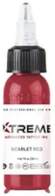 Shield plus Xtreme Ink Scarlet Red 1/2oz Tattoo Ink(Red 15 ml)