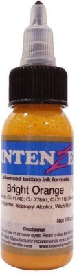 Mumbai Tattoo INTENZE BRIGHT ORANGE 1oz Tattoo Ink(Mullti Color 30 ml)